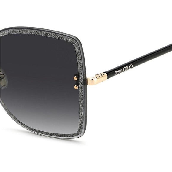 Jimmy Choo LETI/S 2M2 Black Gold Glitter
Women Sunglasses Authentic New - Picture 2 of 15